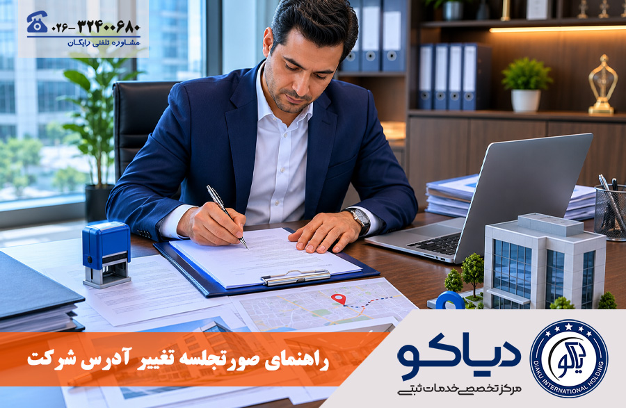 صورتجلسه تغییر آدرس شرکت و اصلاح کدپستی